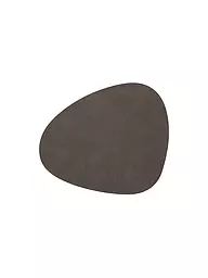 LIND DNA | Set de table ovale en cuir "Nupo" 37x44cm | Marron