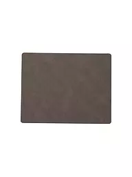 LIND DNA | Set de table rectangulaire en cuir NUPO 35x45cm Caviar | Marron