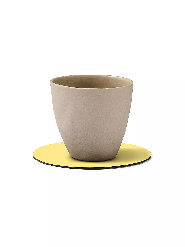 LIND DNA | Sous-verre 10cm CIRCLE Jaune | gelb