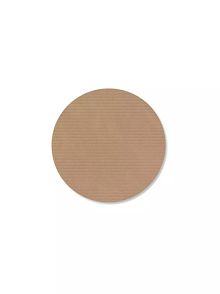 LIND DNA | Sous-verre 10cm CORDUROY ROND Nougat | camel