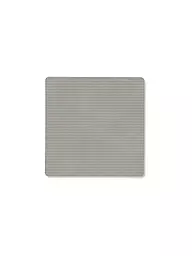 LIND DNA | Sous-verre 10x10cm CORDUROY ECKIG Sorbet au citron | Gris clair