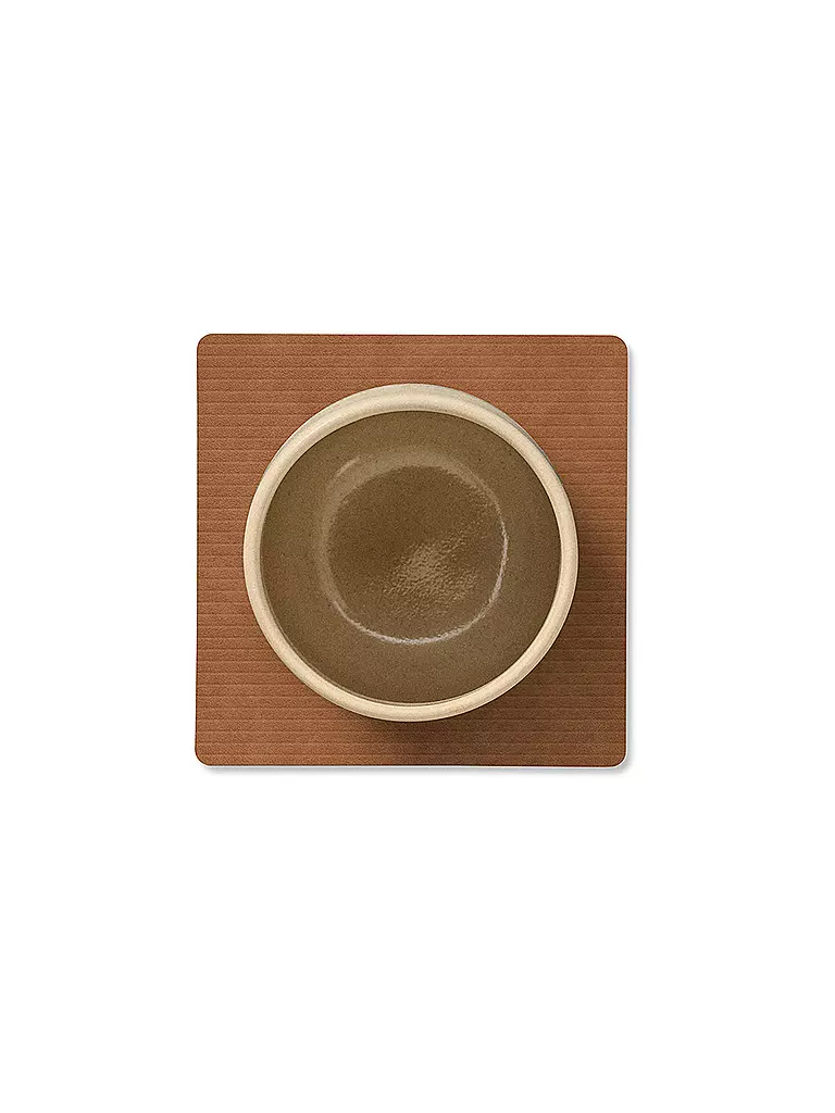 LIND DNA | Sous-verre 10x10cm CORDUROY ECKIG Nature | 