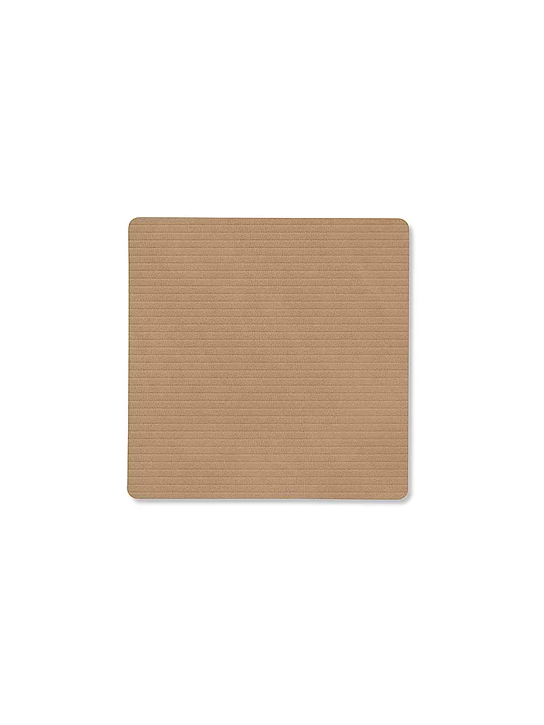 LIND DNA | Sous-verre 10x10cm CORDUROY ECKIG Nougat | camel