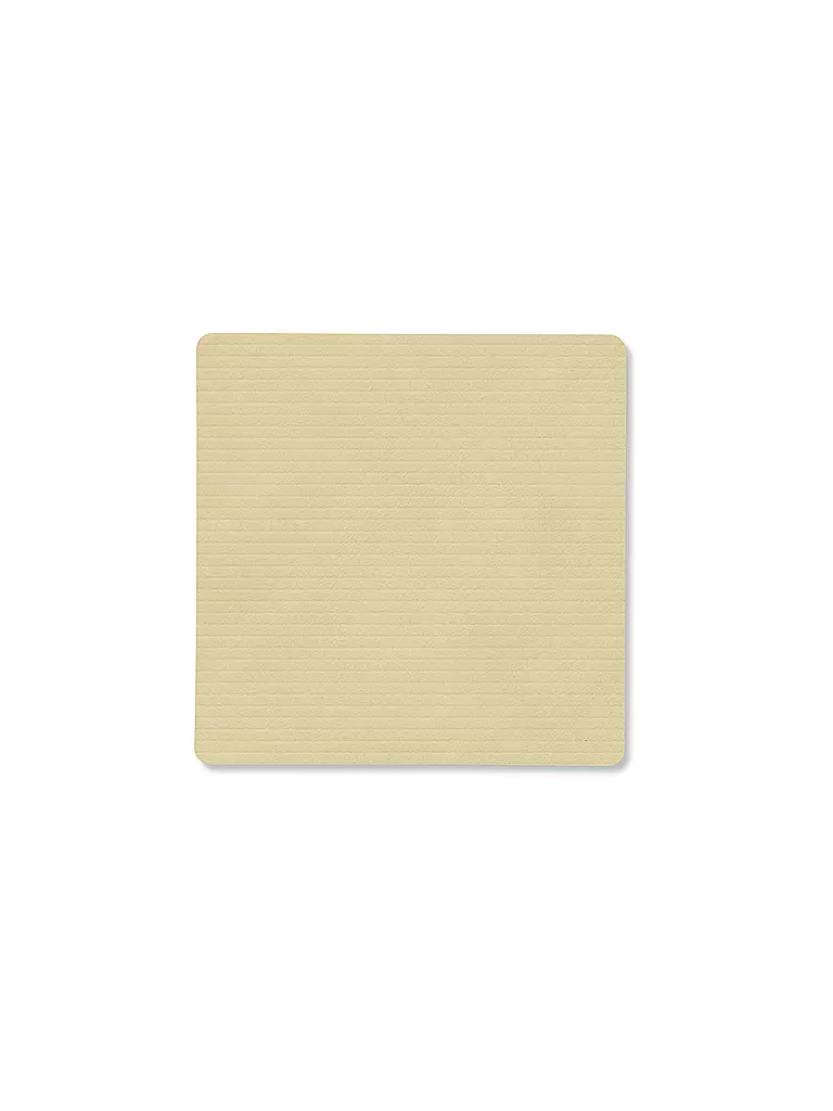 LIND DNA | Sous-verre 10x10cm CORDUROY ECKIG Sorbet au citron | beige