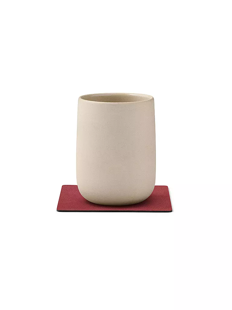 LIND DNA | Sous-verre 10x10cm SQAURE Rouge | rot