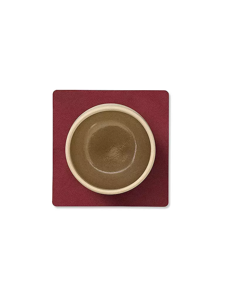 LIND DNA | Sous-verre 10x10cm SQAURE Rouge | 