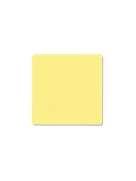 LIND DNA | Sous-verre en cuir carré Nupo 10x10cm Gris clair | Jaune
