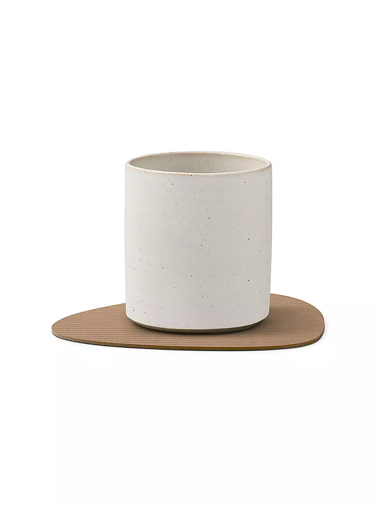 LIND DNA | Sous-verre 11x13cm CORDUROY OVAL Nougat | camel
