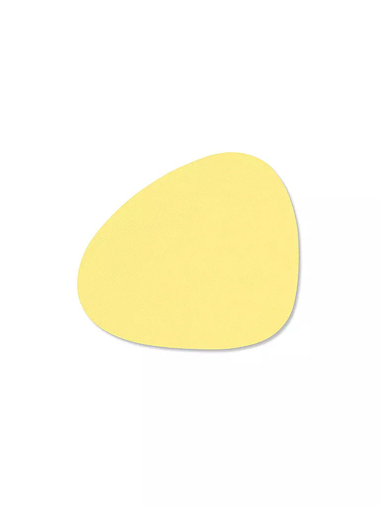 LIND DNA | Sous-verre 11x13cm CURVE Nupo Oval Yellow | gelb