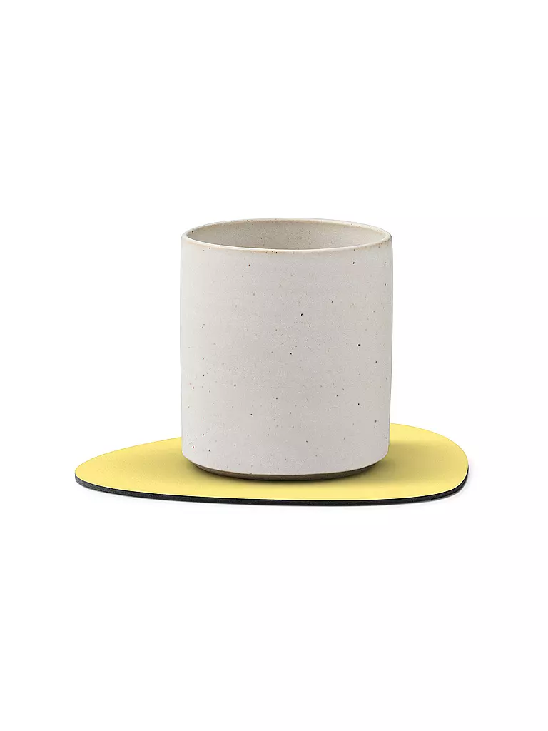 LIND DNA | Sous-verre 11x13cm CURVE Nupo Oval Yellow | gelb