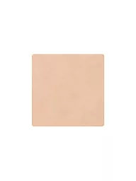 LIND DNA | Sous-verre en cuir carré Nupo 10x10cm Gris clair | Camel