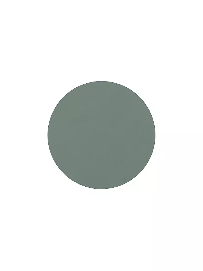 LIND DNA | Sous-verre rond en cuir 10cm Vert pastel | hellgrün
