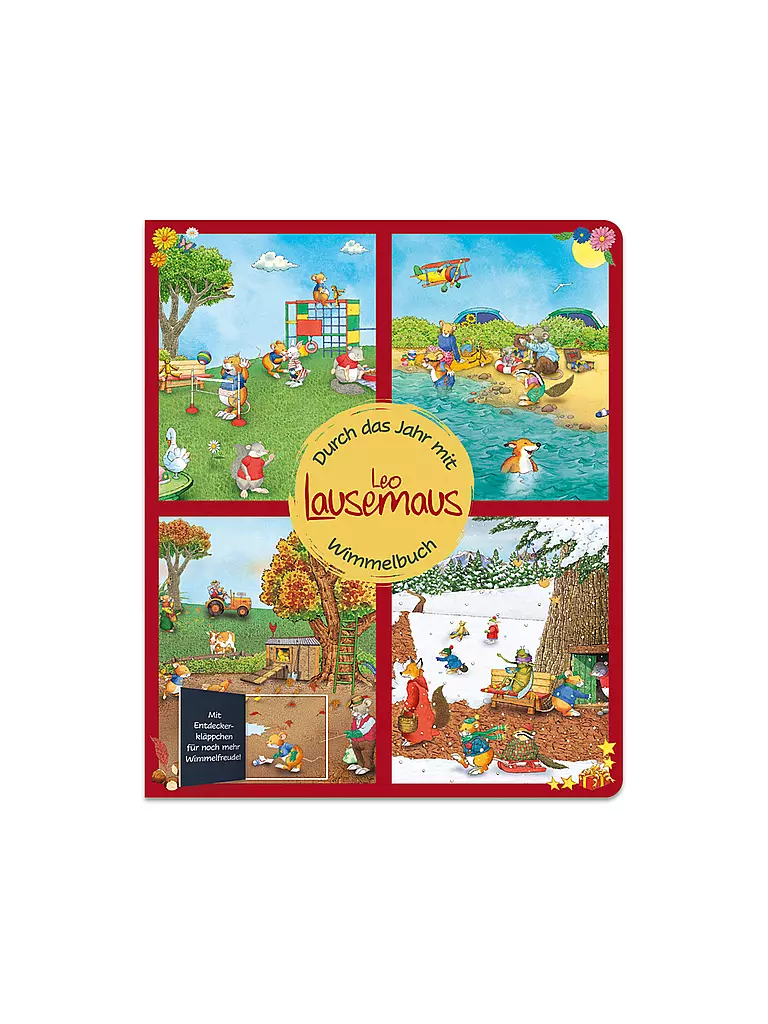 LINGOLI VERLAG |  Leo Lausemaus - Wimmelbuch durchs Jahr Mit Entdeckerkläppchen für noch mehr Wimmelfreude!  | Aucune couleur