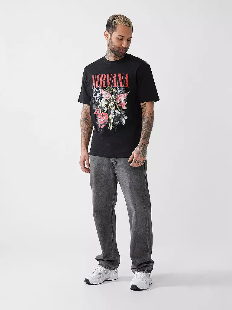 LMTD | T-Shirt NLMVALOR NIRVANA | schwarz