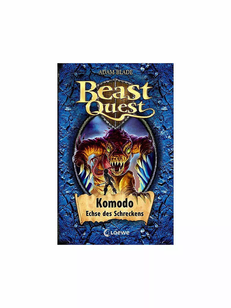 LOEWE VERLAG | Livre - Beast Quest - Komodo, Lézard de l'horreur | Aucune couleur