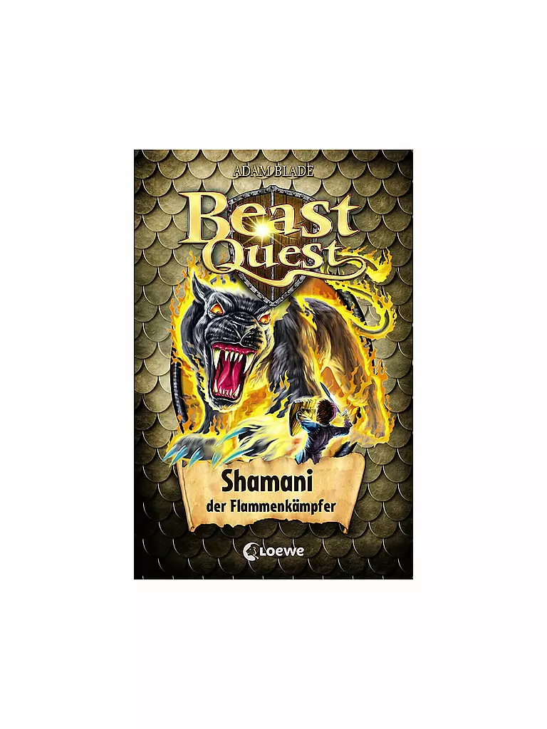 LOEWE VERLAG | Livre - Beast Quest - Shamani, le combattant des flammes | Aucune couleur