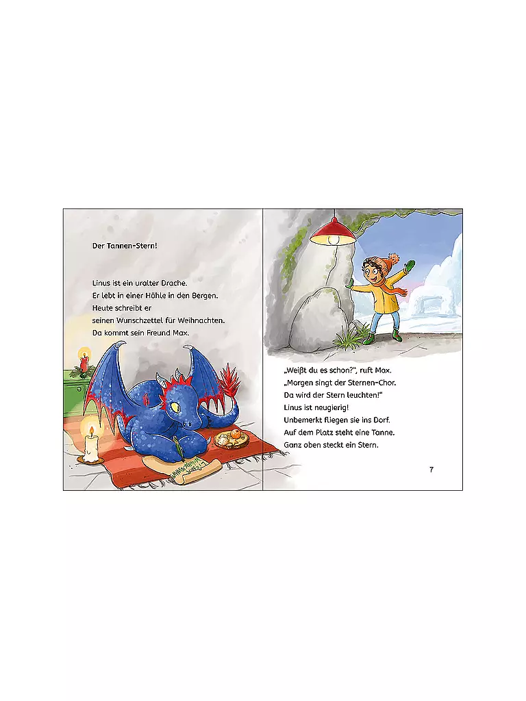 LOEWE VERLAG | Livre - Calendrier de l'Avent Leselöwen pour jeunes lecteurs - Dragons | keine Farbe