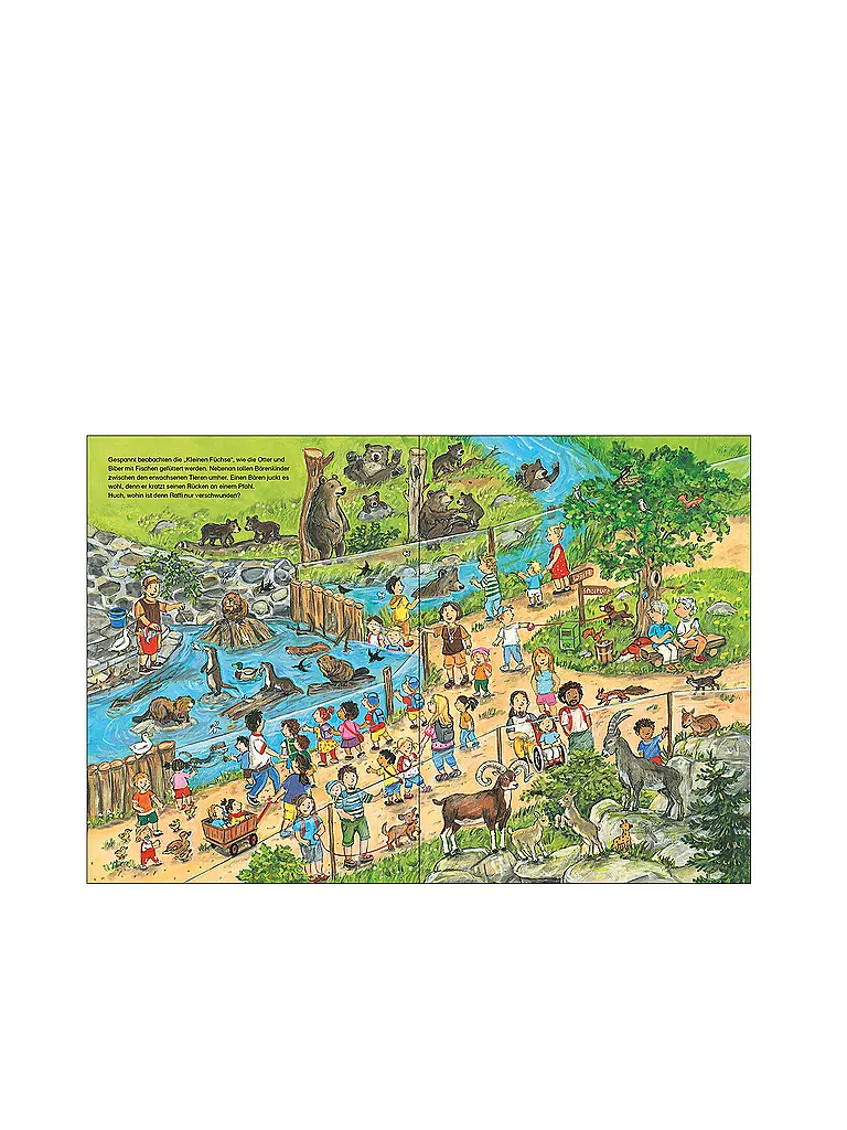 LOEWE VERLAG | Mon livre d'images Mon Naturkind - Il se passe beaucoup de choses dans le parc animalier ! | Aucune couleur