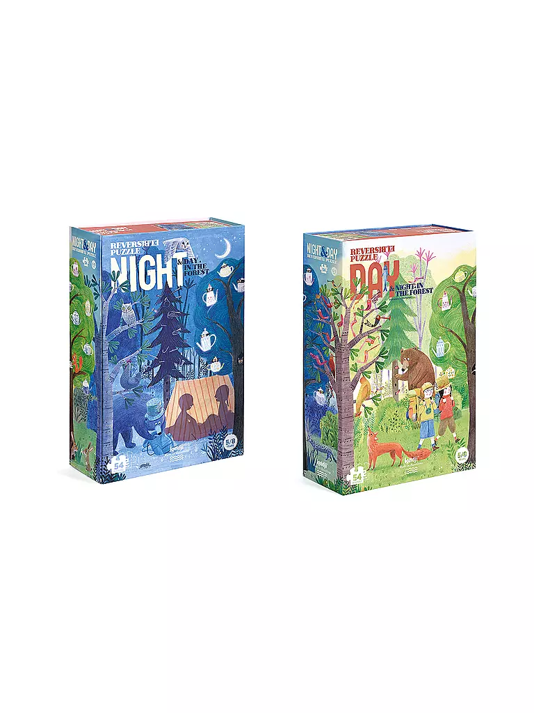 LONDJI | Puzzle NUIT ET JOUR DANS LA FORÊT | bunt