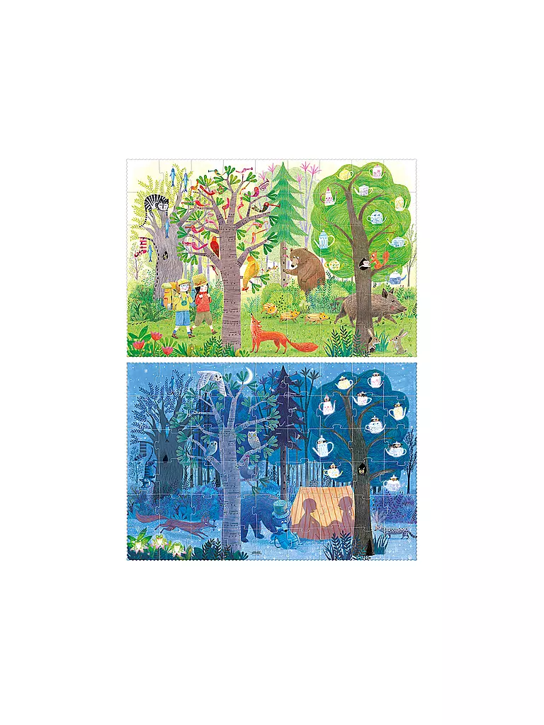 LONDJI | Puzzle NUIT ET JOUR DANS LA FORÊT | 
