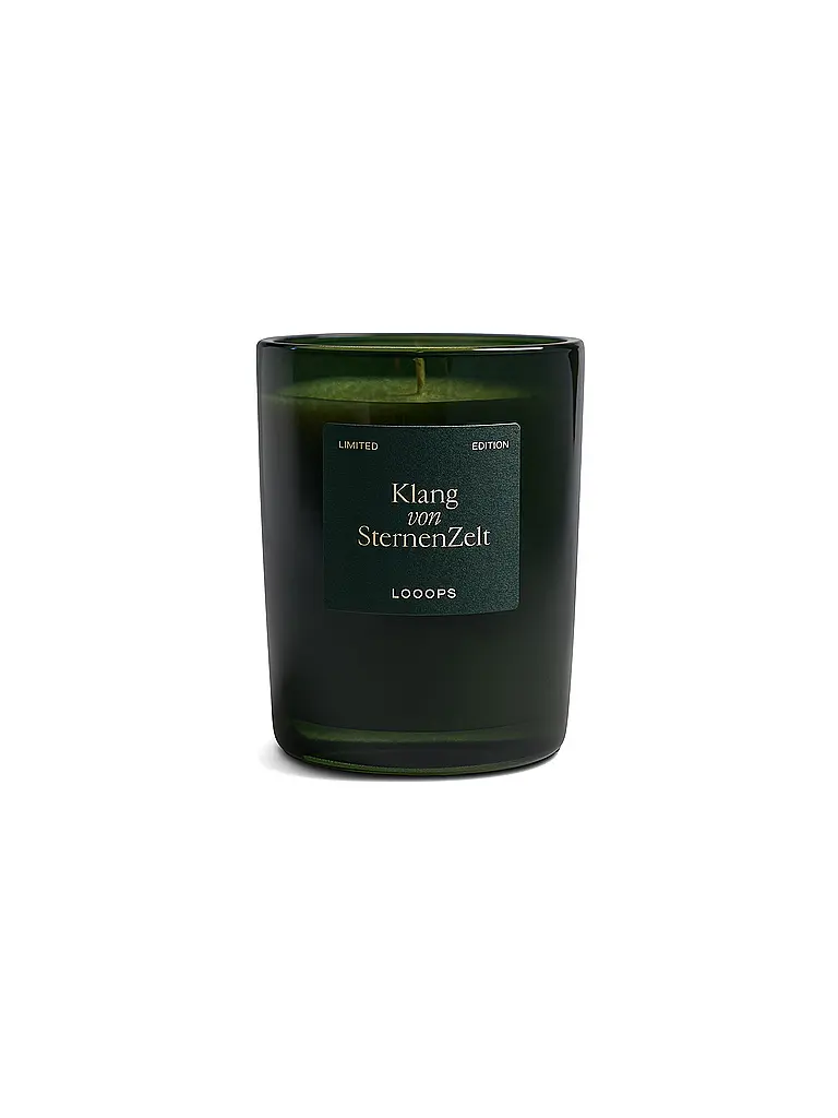 LOOOPS | Bougie parfumée 250g Klang von Sternenzelt | Vert foncé