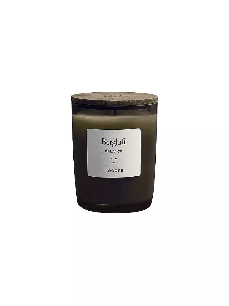 LOOOPS | Bougie parfumée 75g BERGLUFT | dunkelgrün
