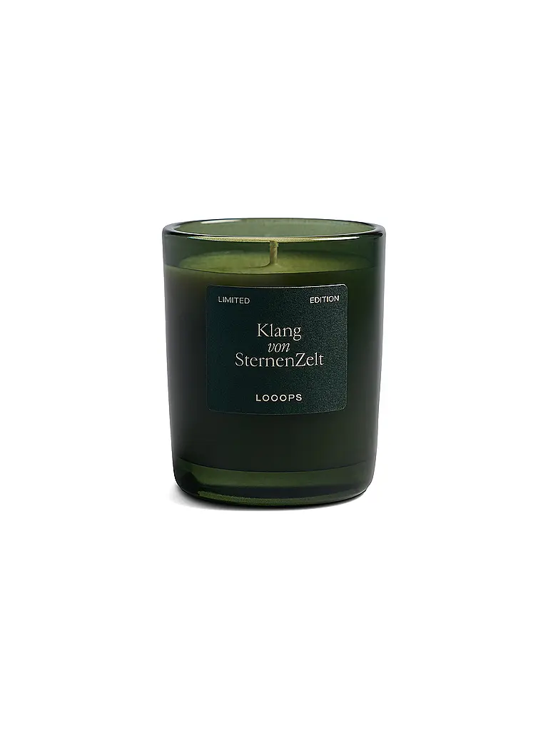 LOOOPS | Bougie parfumée 75g Klang von Sternenzelt | Vert foncé