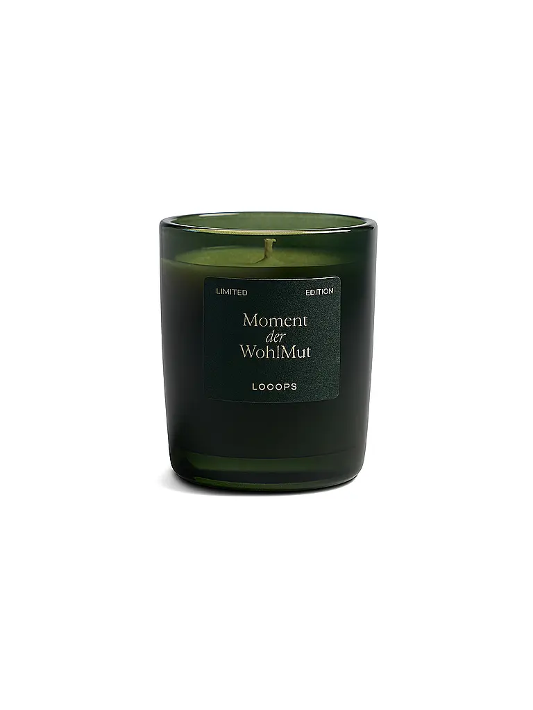 LOOOPS | Bougie parfumée 75g MOMENT DER WOHLMUT | dunkelgrün