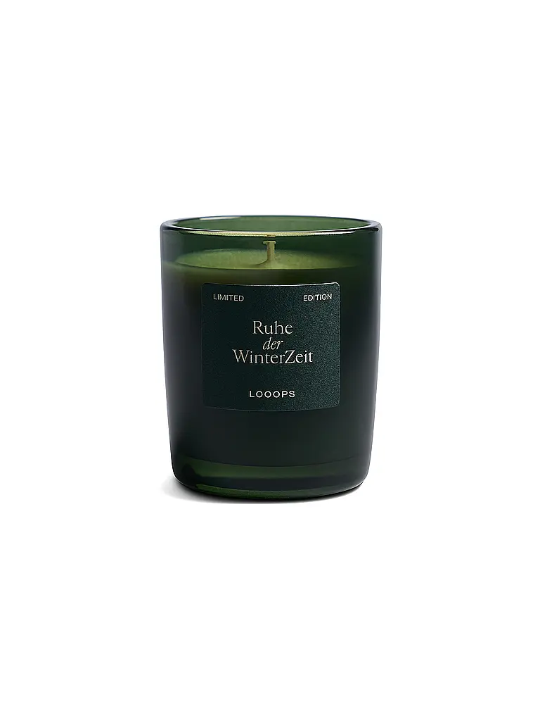 LOOOPS | Bougie parfumée 75g Ruhe der Winterzeit | Vert foncé