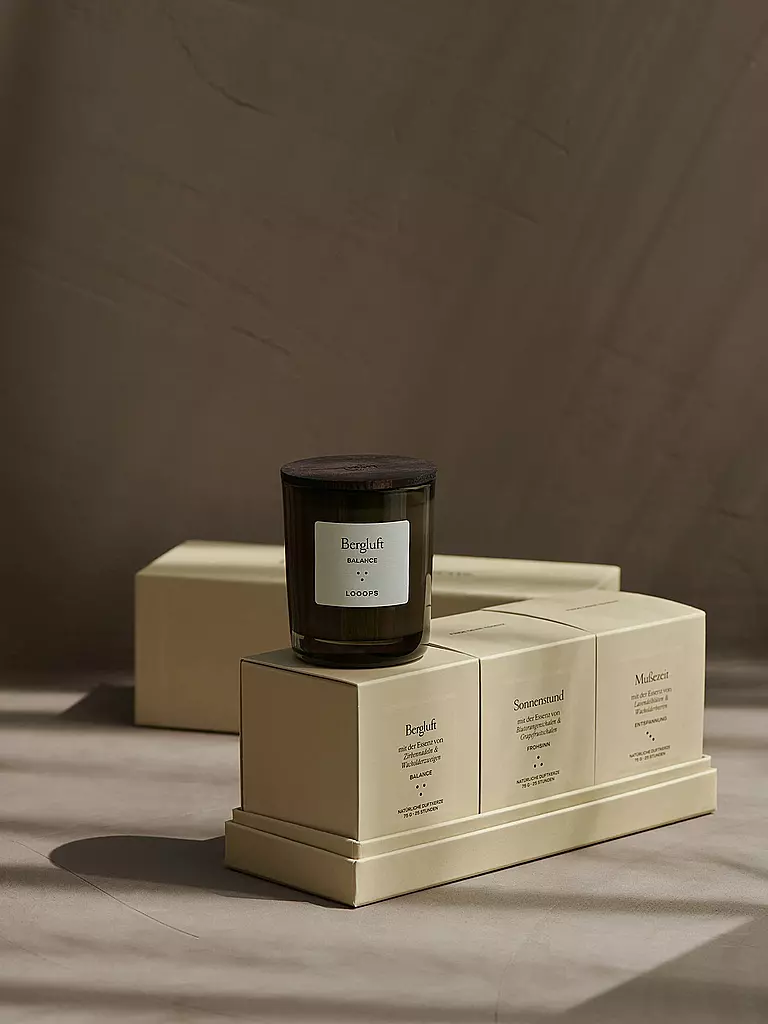 LOOOPS | Coffret cadeau de bougies parfumées 3 pièces KLASSIK | 