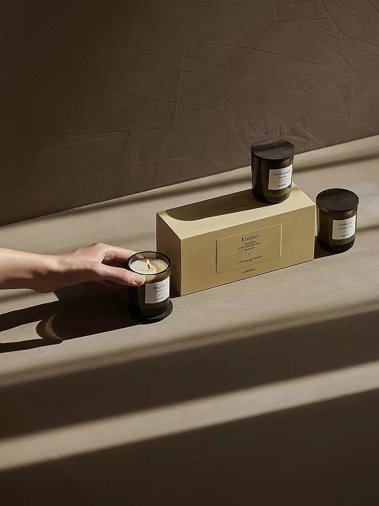 LOOOPS | Coffret cadeau de bougies parfumées 3 pièces KLASSIK | 