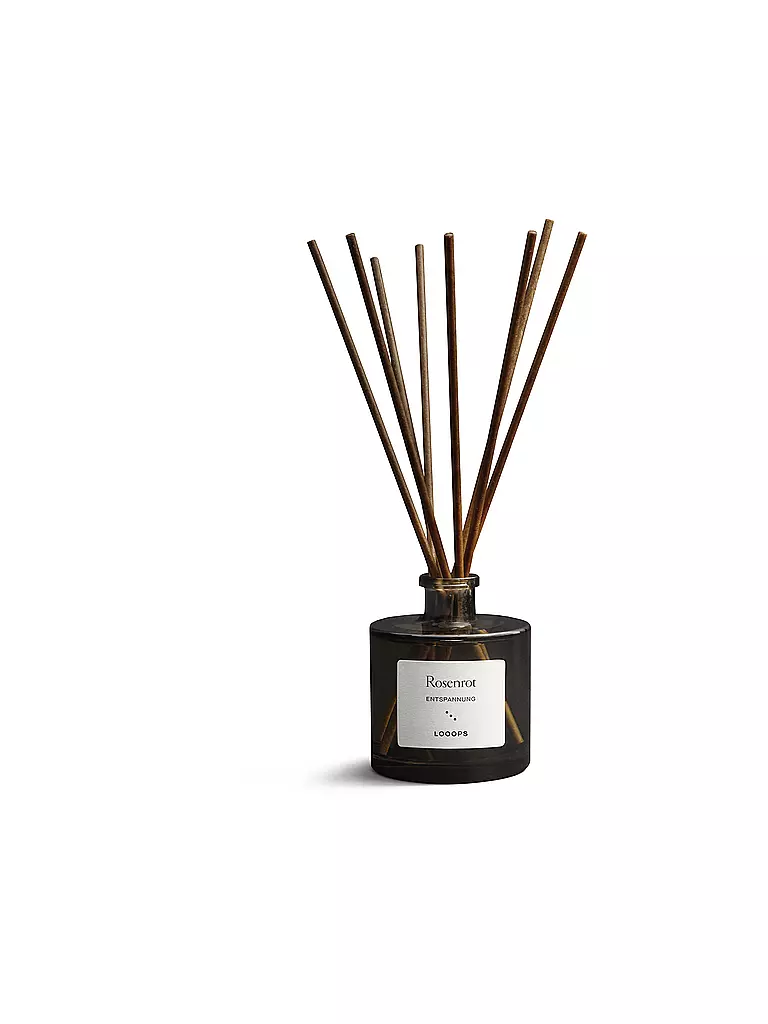 LOOOPS | Diffuseur à bâtonnets 100ml ROSENROT | dunkelgrün