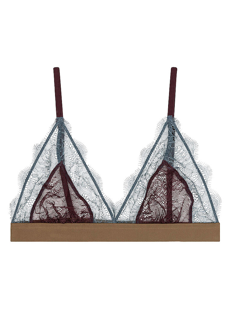 LOVE STORIES Soutien-gorge sans armatures LOVE LACE bordeaux rouge foncé | 80 C/D