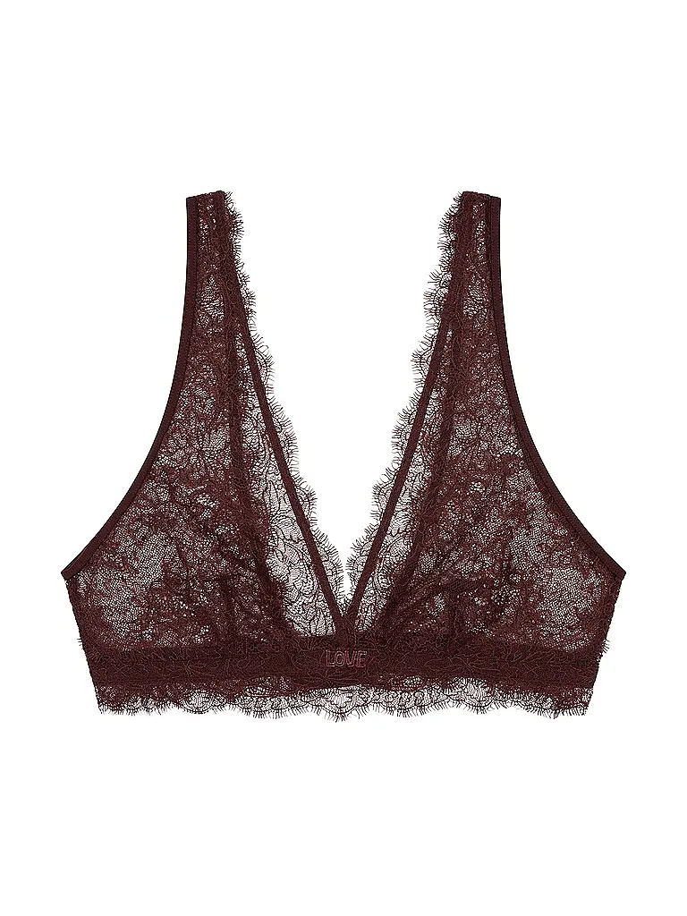 LOVE STORIES | Soutien-gorge sans armatures CHERIE Marron foncé | Marron
