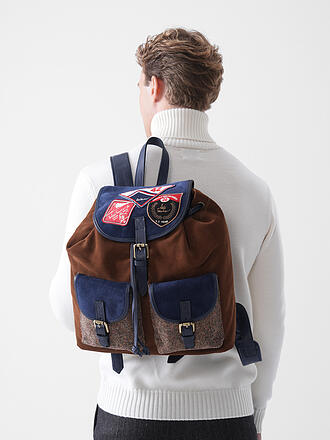 LUIS TRENKER | Sac à dos traditionnel LUMARCEL bleu foncé