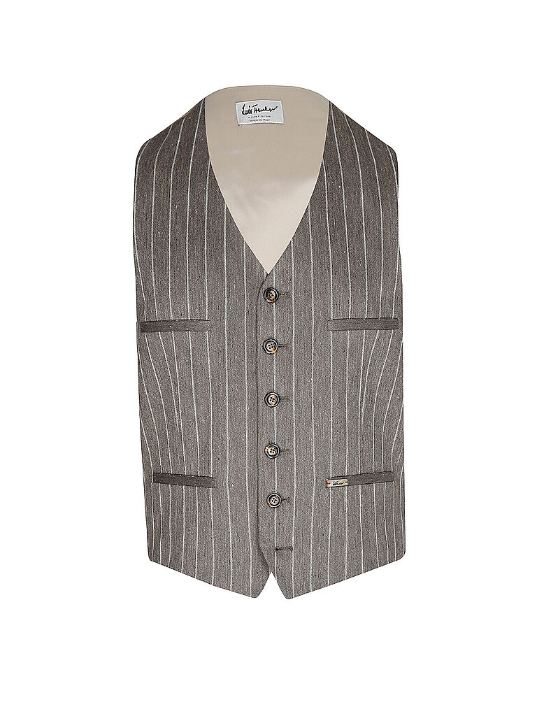 Gilet traditionnel LUSEBASTIAN marron clair 52