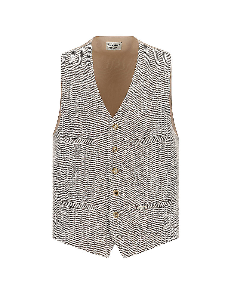 Gilet traditionnel LUSEBASTIAN marron clair 46
