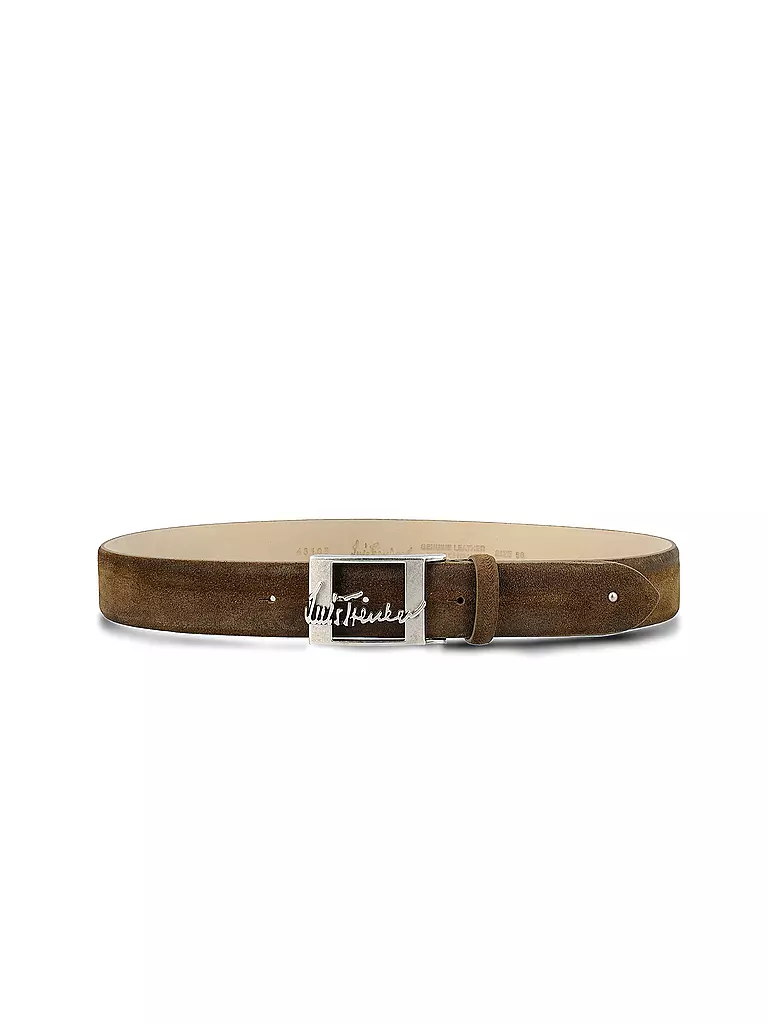 LUIS TRENKER | Ceinture en cuir LUFRANCO | Olive