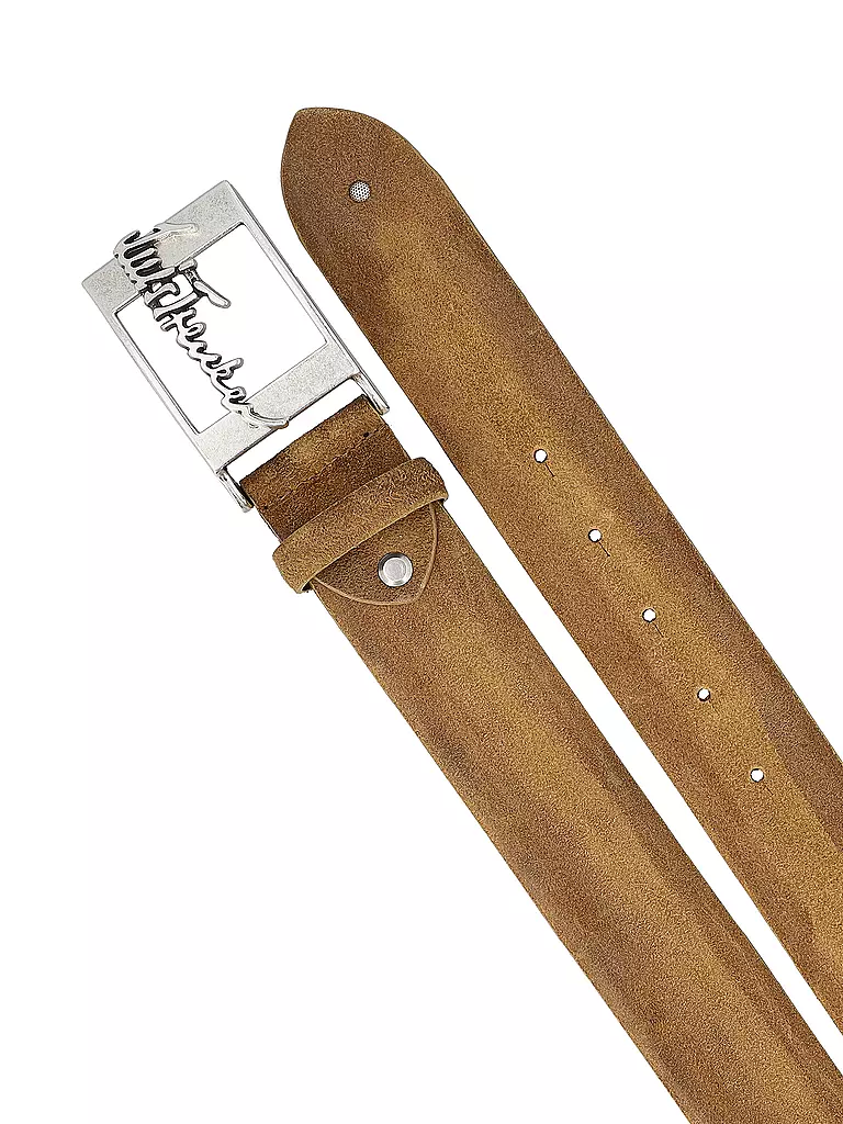 LUIS TRENKER | Ceinture en cuir LUFRANCO | Marron clair