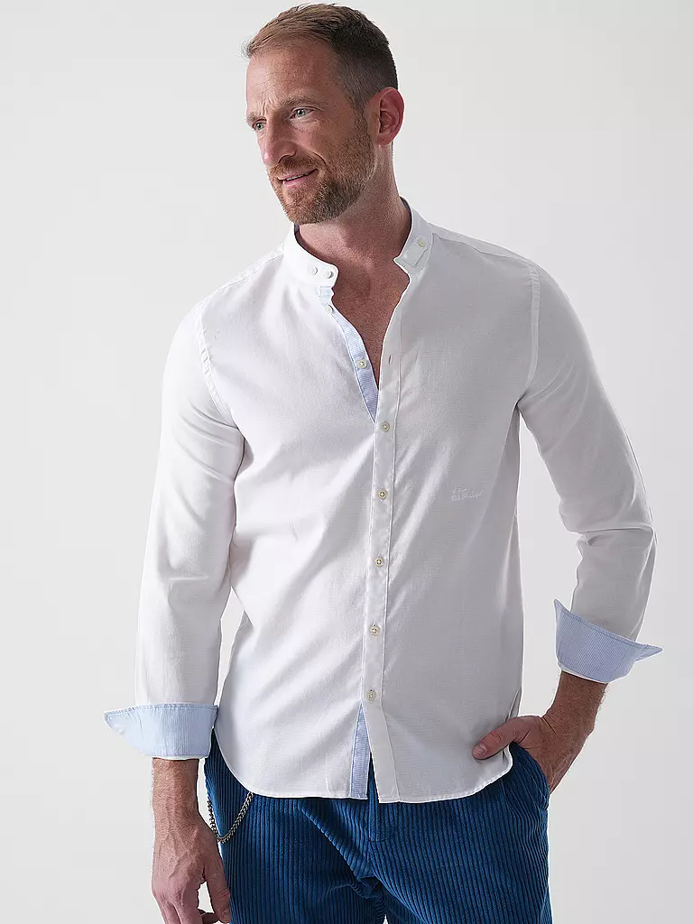 LUIS TRENKER | Chemise traditionnelle LUBERNET STRUCTURE | Blanc