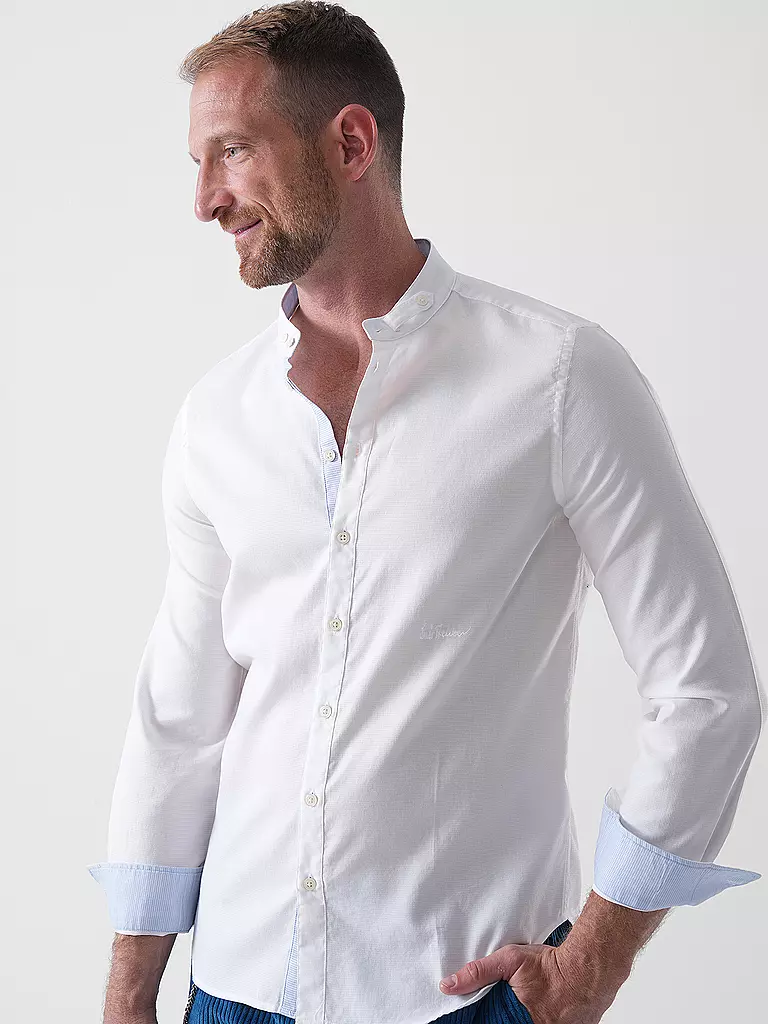 LUIS TRENKER | Chemise traditionnelle LUBERNET STRUCTURE | Blanc