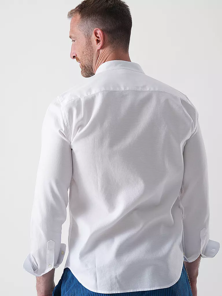 LUIS TRENKER | Chemise traditionnelle LUBERNET STRUCTURE | Blanc