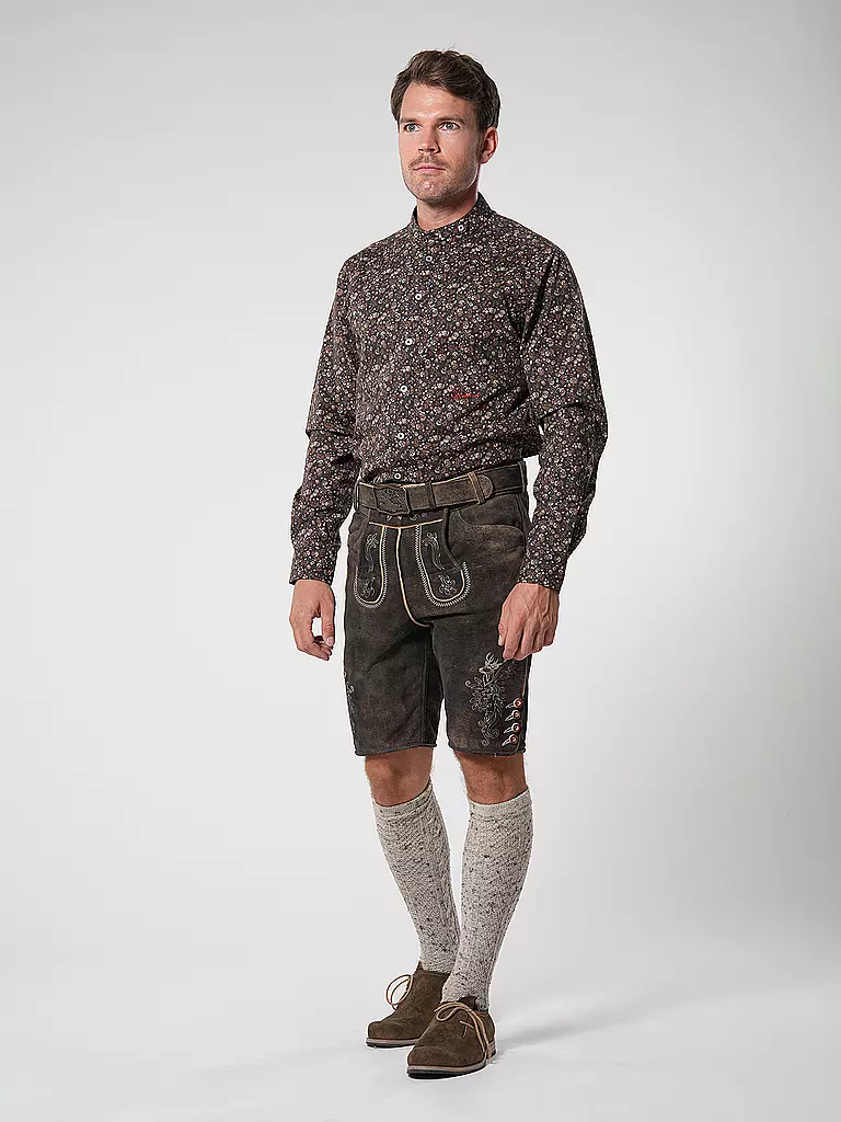 LUIS TRENKER | Chemise traditionnelle LUBERNET | Marron