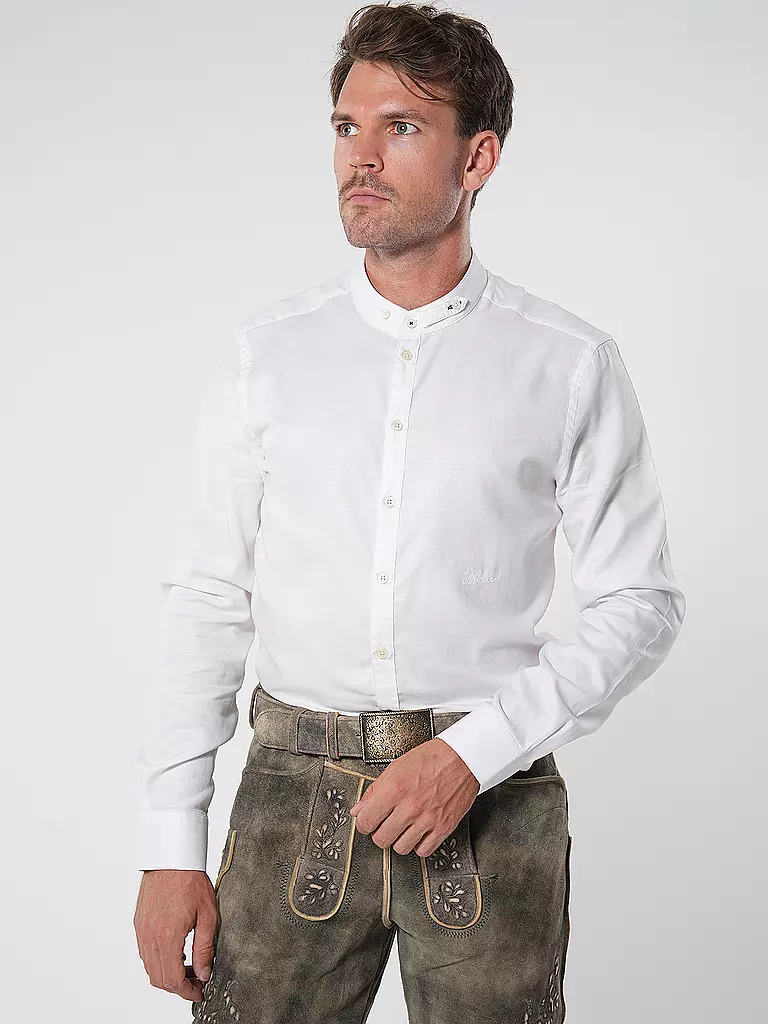 LUIS TRENKER | Chemise traditionnelle LUBERNET | Blanc