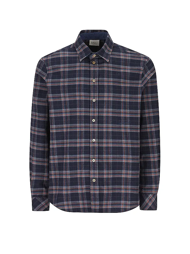 LUIS TRENKER | Chemise traditionnelle LUBODO | Bleu foncé