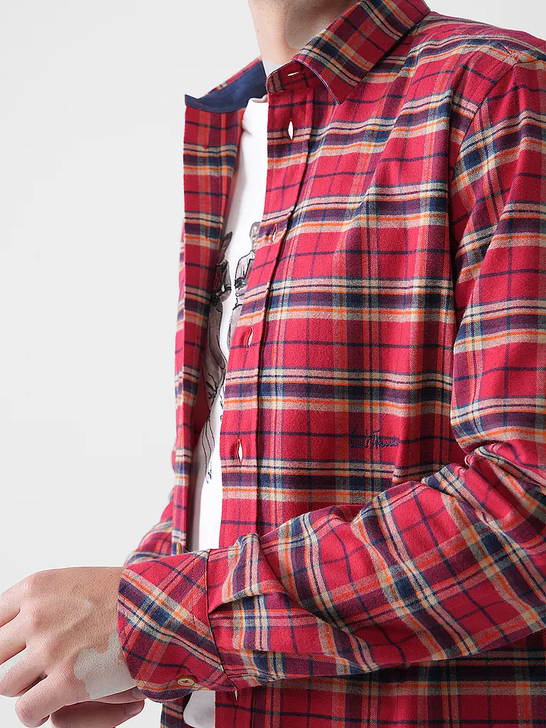 LUIS TRENKER | Chemise traditionnelle LUBODO | Rouge