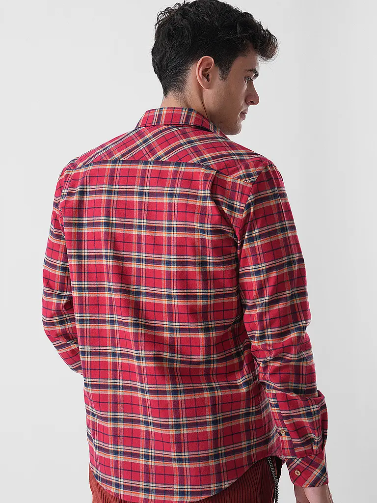 LUIS TRENKER | Chemise traditionnelle LUBODO | Rouge