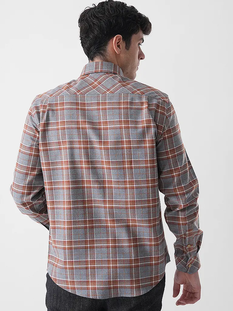 LUIS TRENKER | Chemise traditionnelle LUBODO | Gris clair