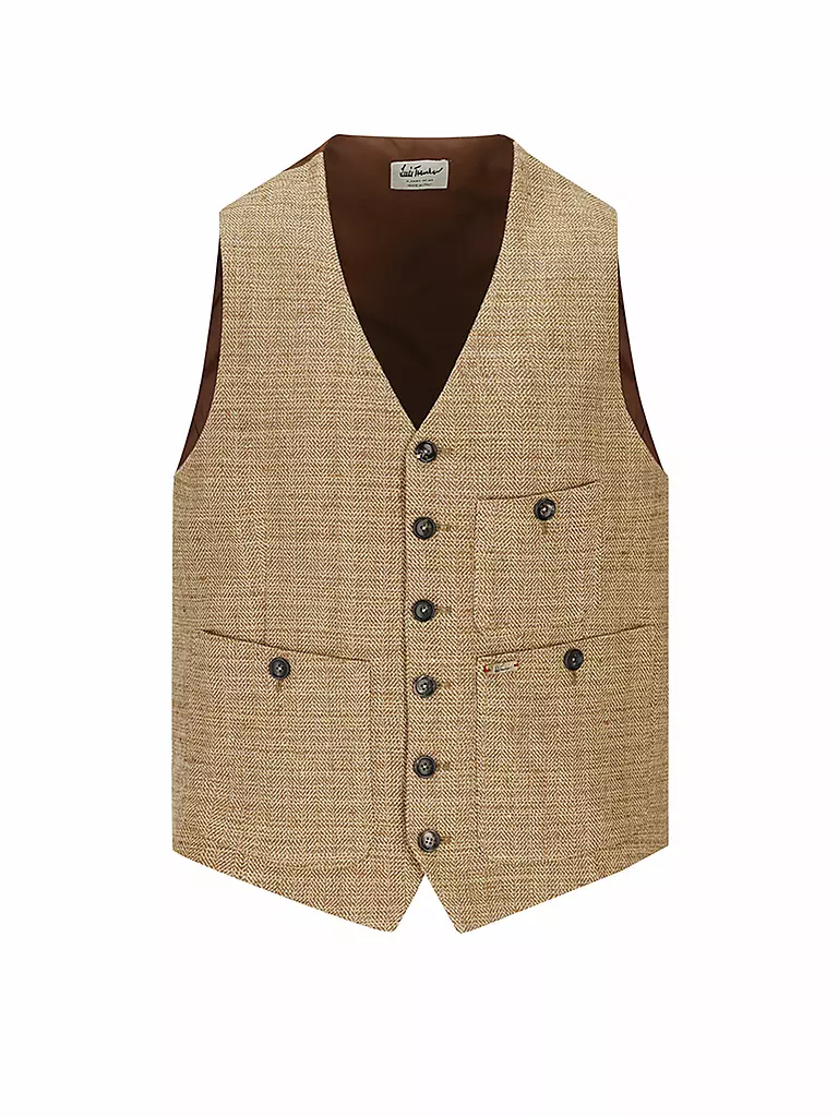LUIS TRENKER | Gilet traditionnel LUSEBA | Camel