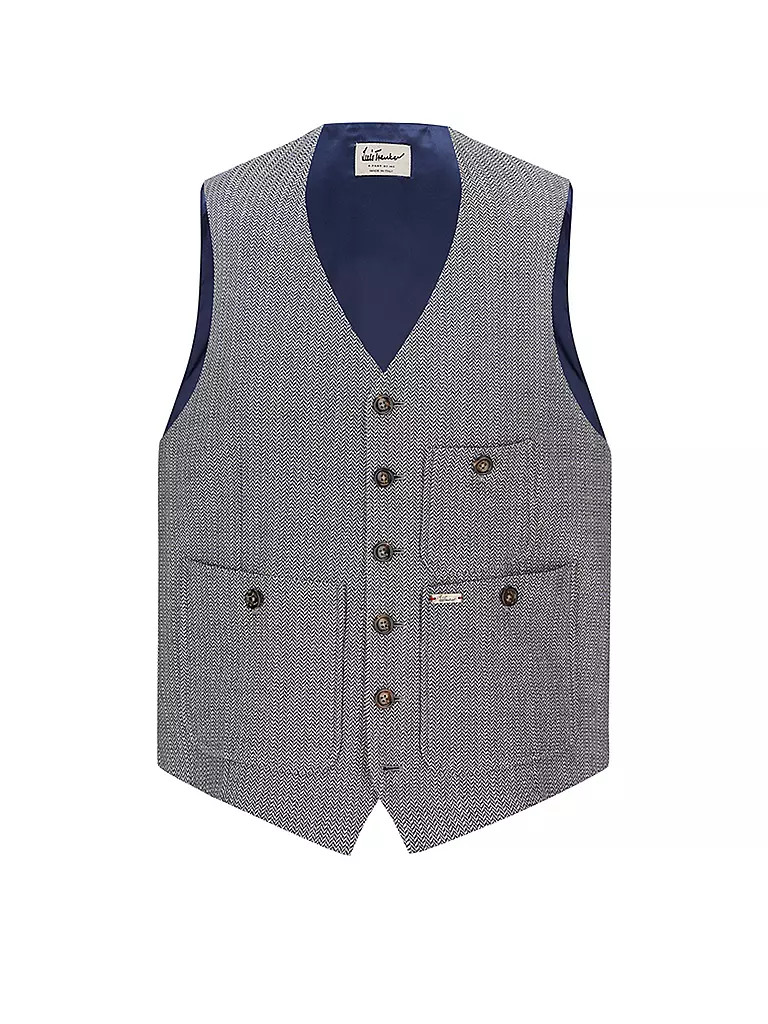 LUIS TRENKER | Gilet traditionnel LUSEBA | Bleu